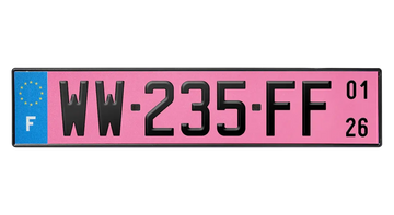 PLAQUE D'IMMATRICULATION WW 100% HOMOLOGUÉE (2026)