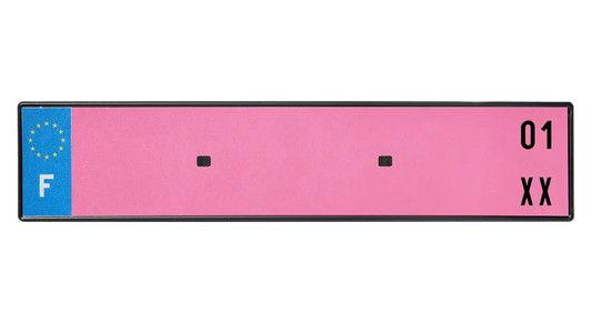 PLAQUE D'IMMATRICULATION WW 100% HOMOLOGUÉE (2026)